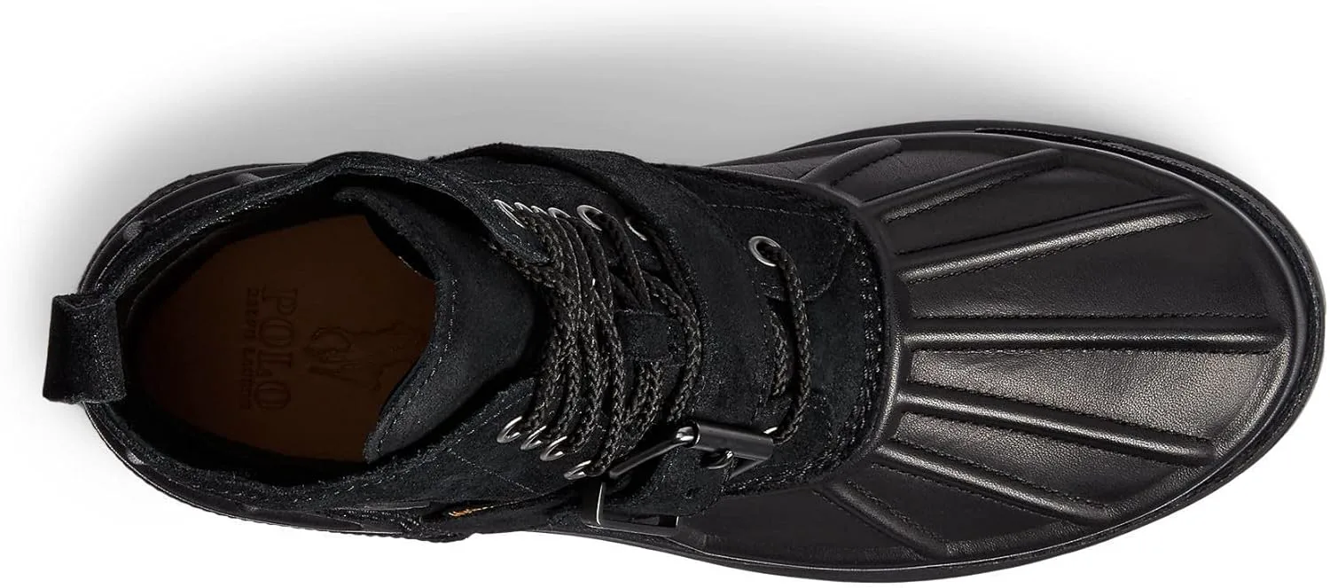 

Мужские ботинки POLO RALPH LAUREN Oslo высокие водонепроницаемые из кожи и замши, модные, черный