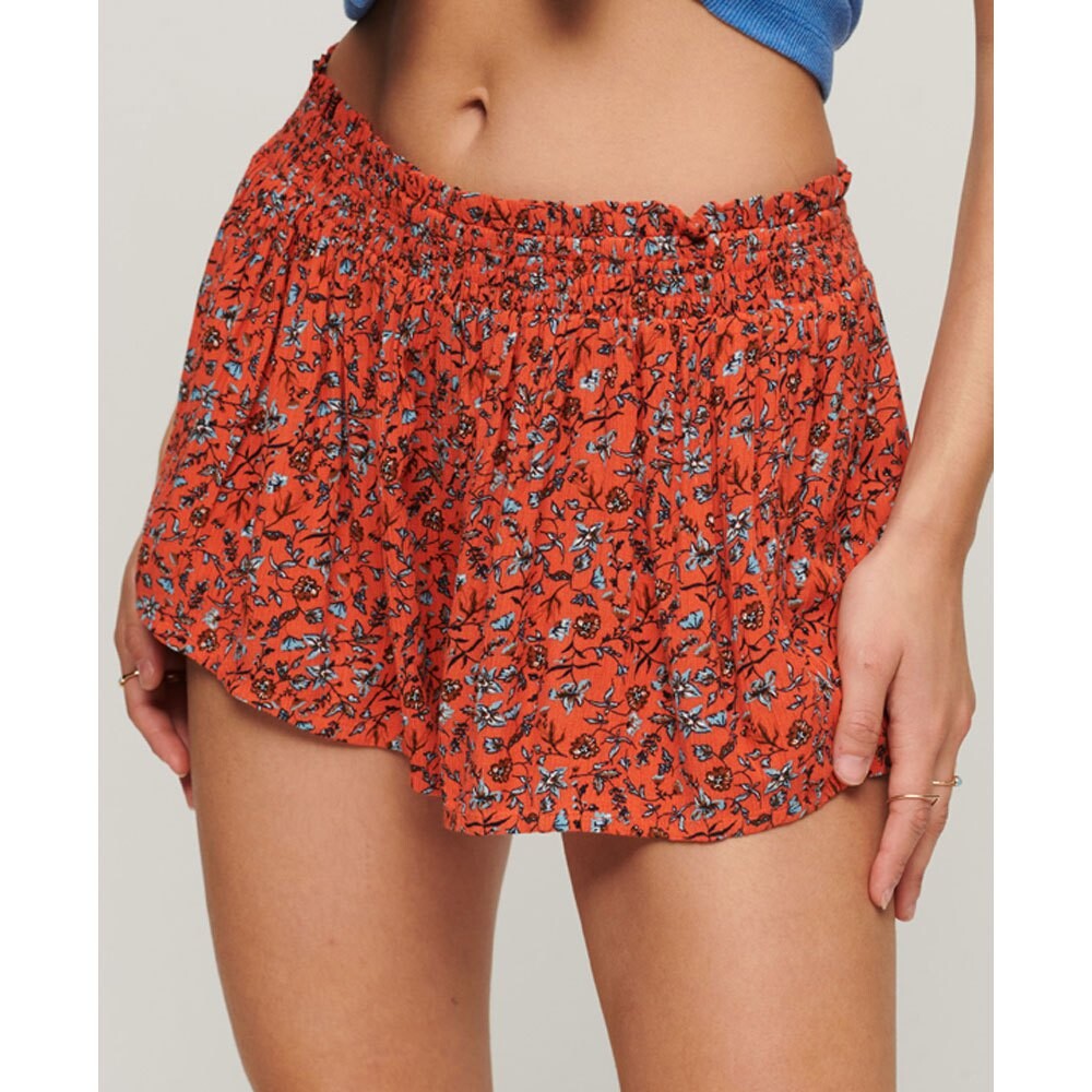 

Шорты Superdry Smocked Beach Mid Waist, оранжевый