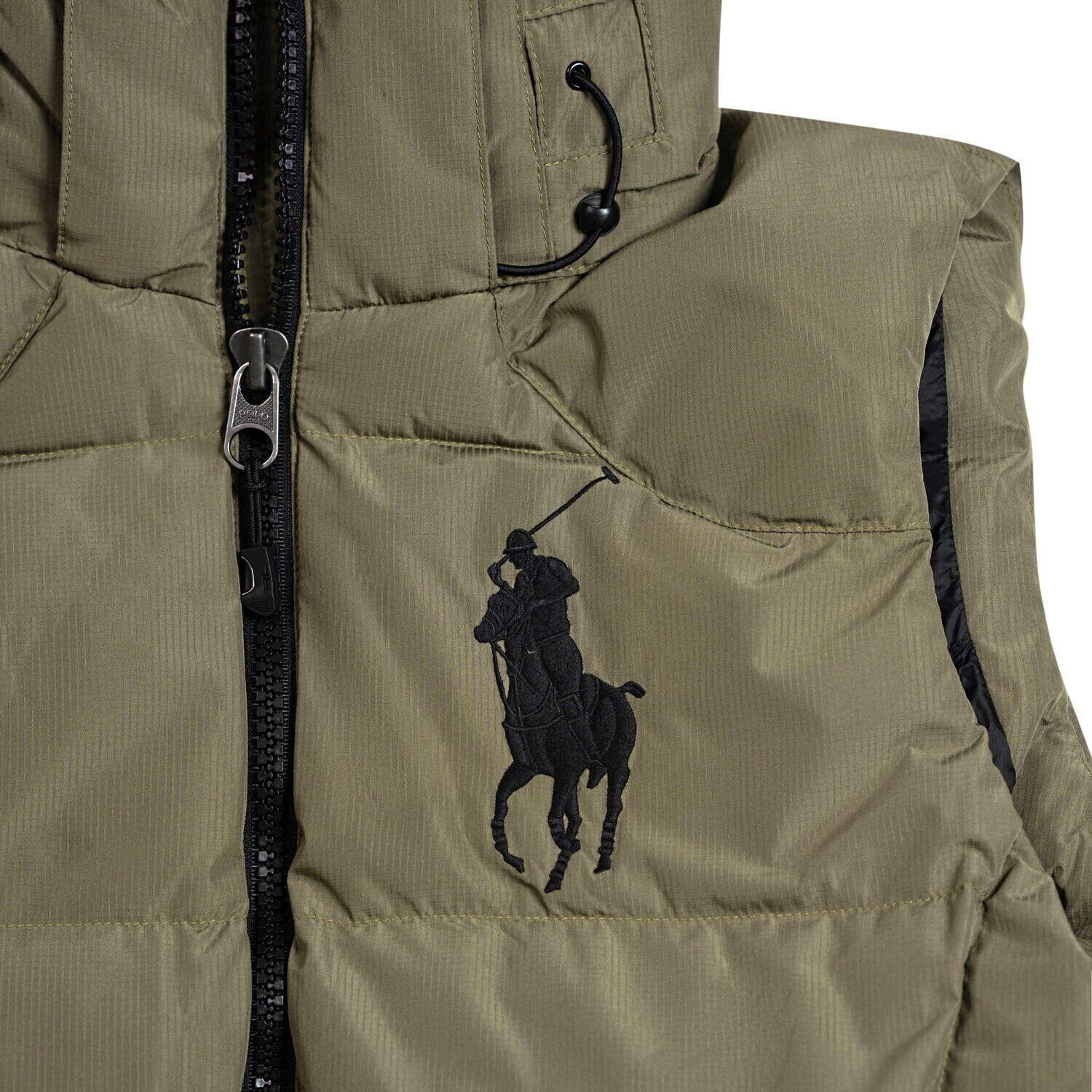 Пуховая жилетка для мужчин Polo Ralph Lauren, темный хаки — фото 4