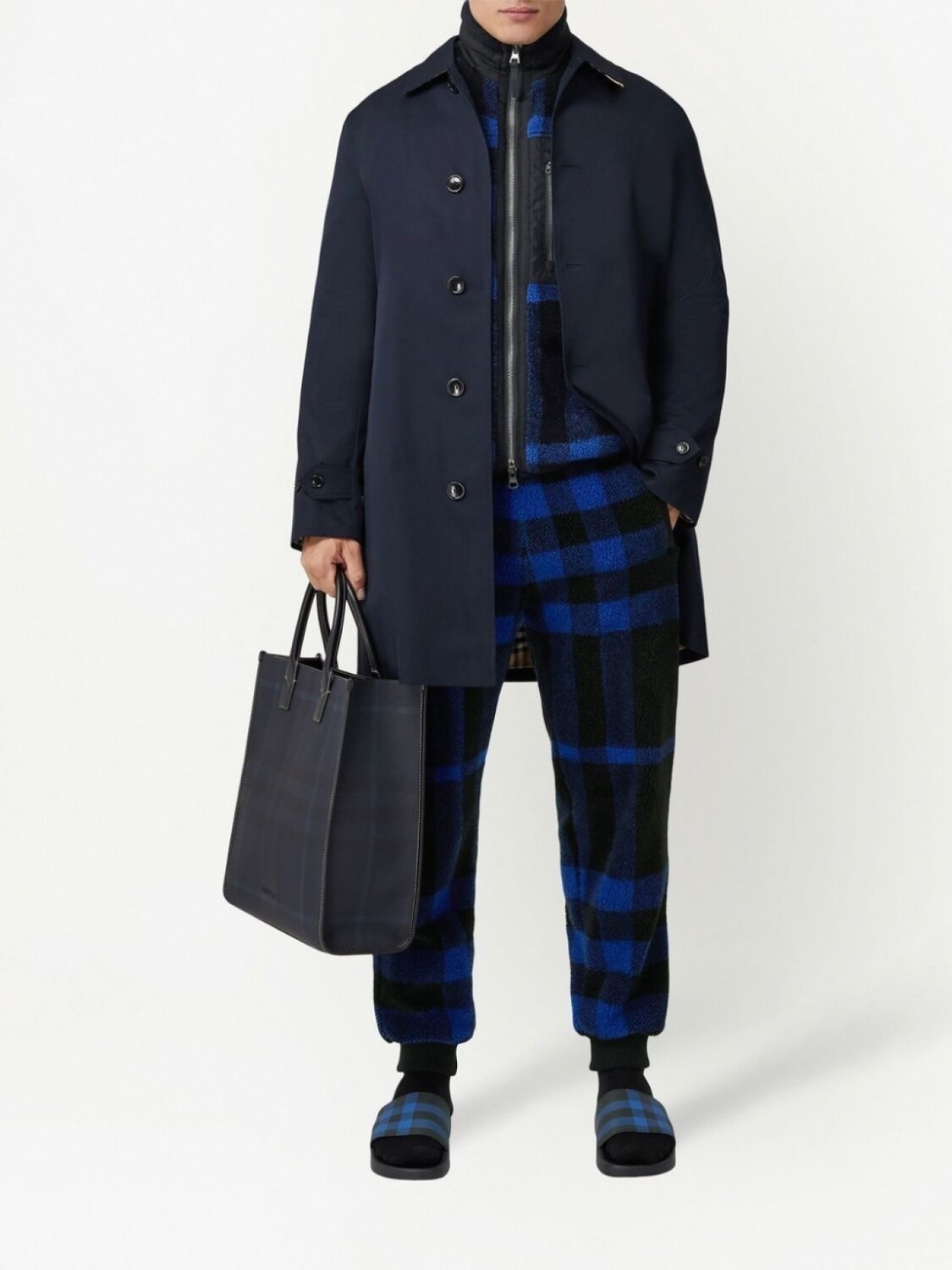 Пальто миди Paddington Heritage Burberry, синий — фото 2