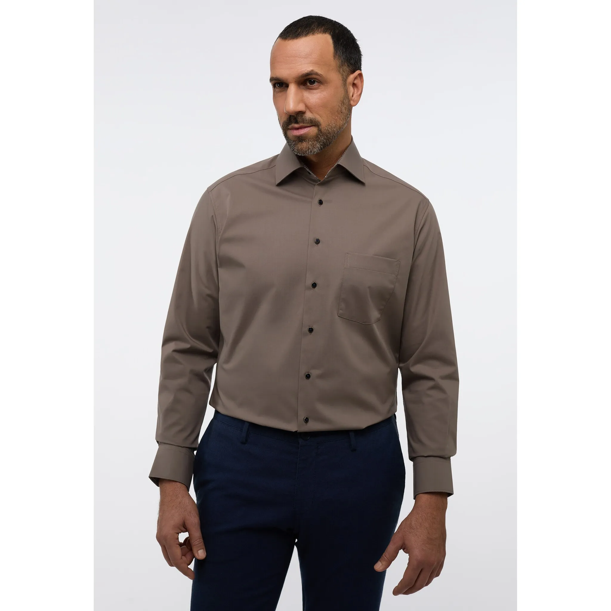 

Рубашка Eterna с длинными рукавами "MODERN FIT", цвет Walnut