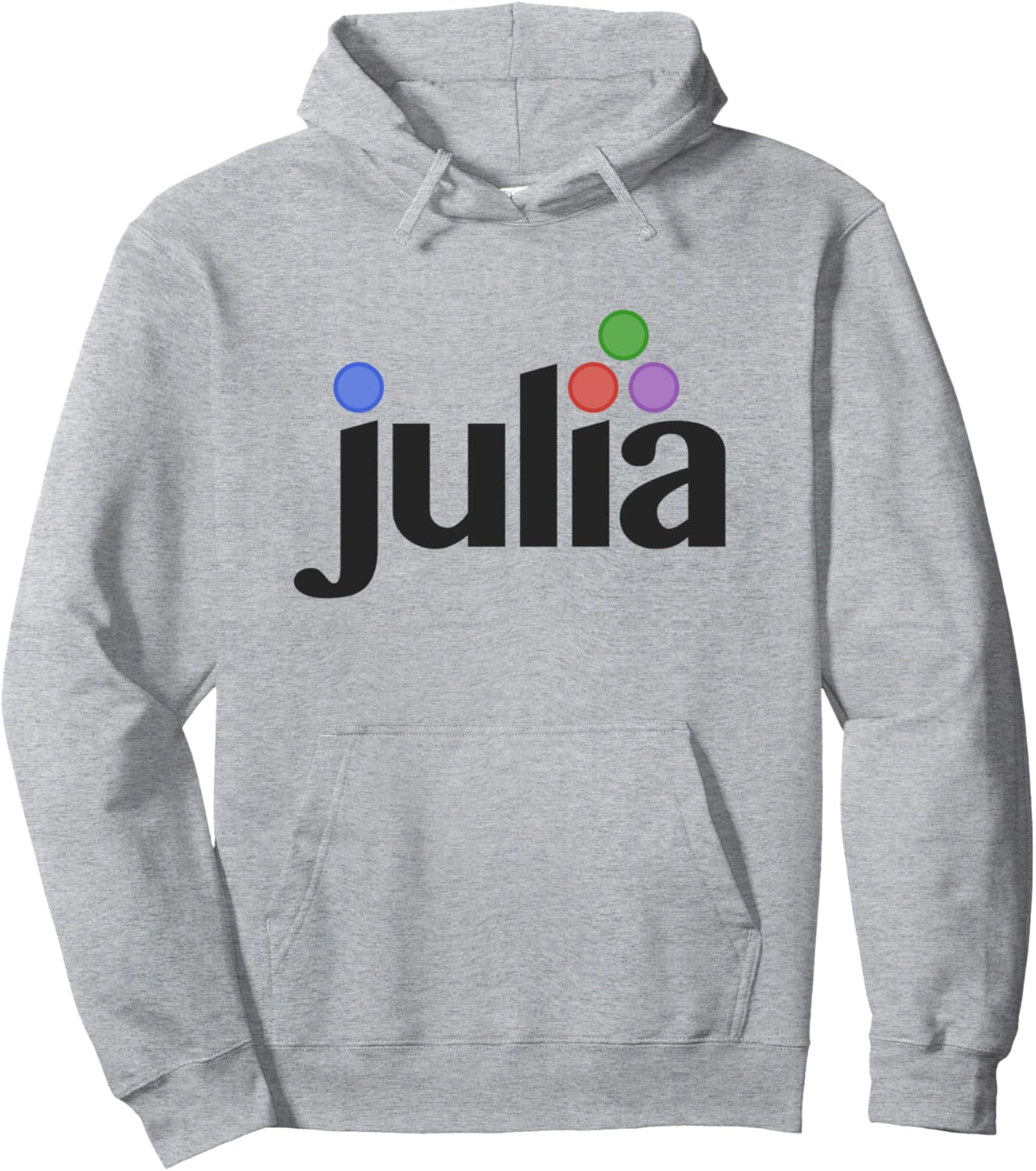 

Худи с логотипом программиста Джулии Julia Programming, серый
