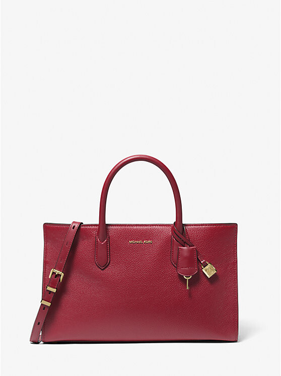 

Кожаная сумка Scarlett Medium Michael Kors, красный