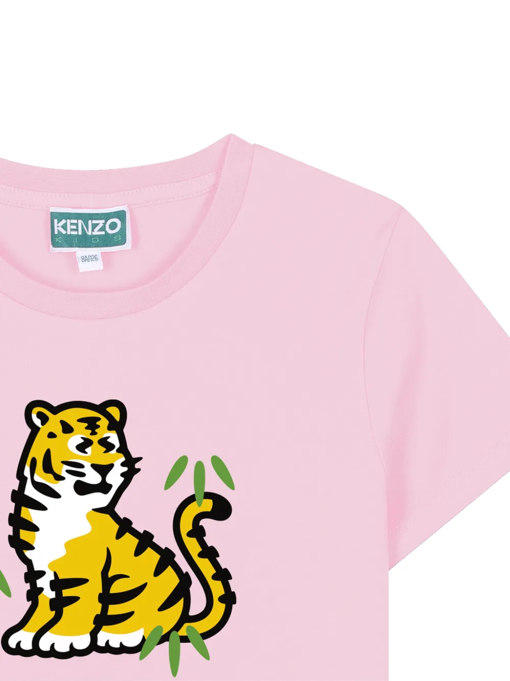 Футболка с принтом Tiger Kenzo Kids, розовый — фото 3