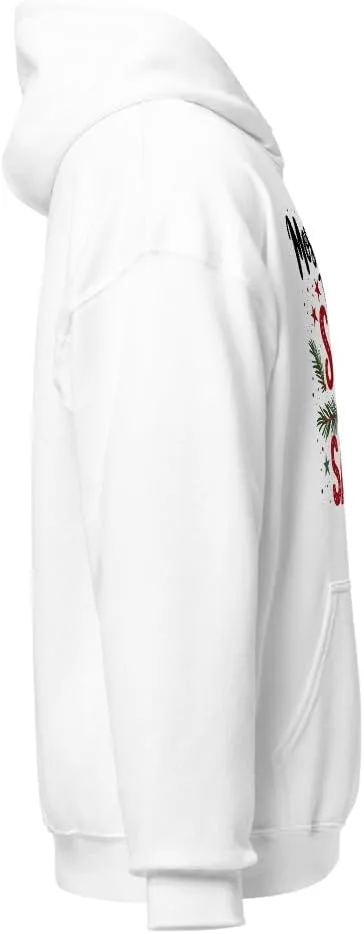Семейный рождественский худи Unisex, Most Likely To Get Sassy With Santa Generic, белый — фото 4