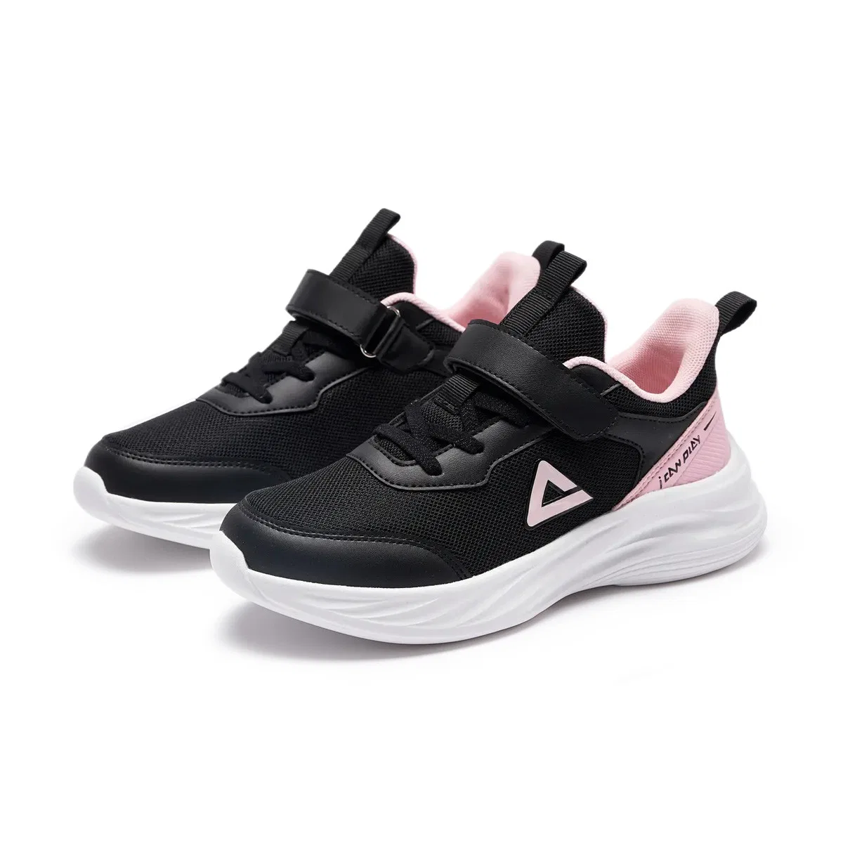 Кроссовки беговые PEAK Fabric Low Top White Black Pink — фото 4