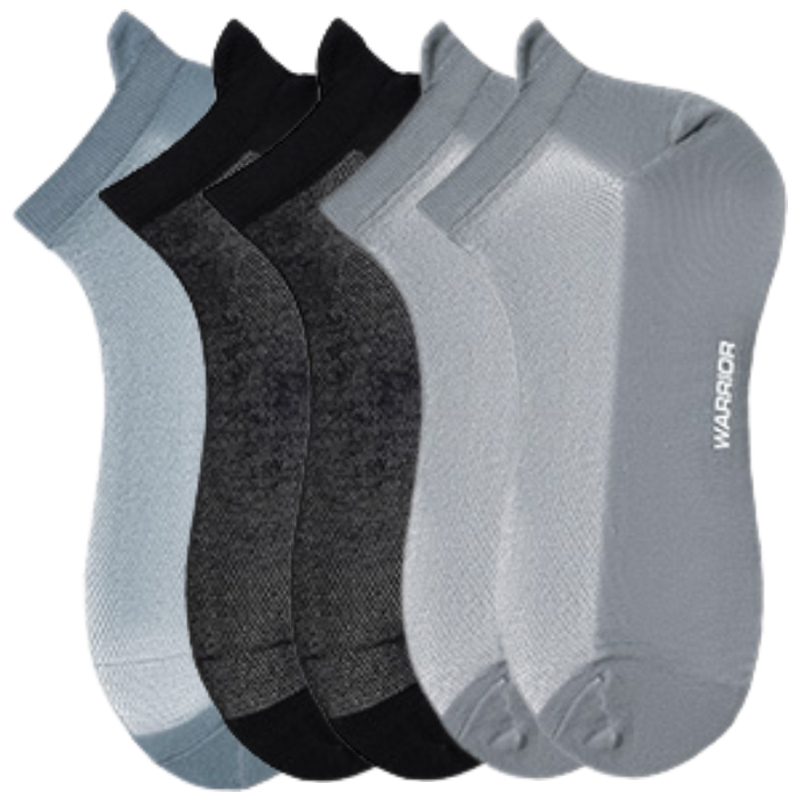 

Набор носков Unisex Combo Set WARRIOR, 5 pack (синий+2 черный+2 серый)