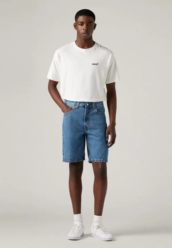 Шорты свободные джинсовые Levi'S, средняя посадка — фото 2