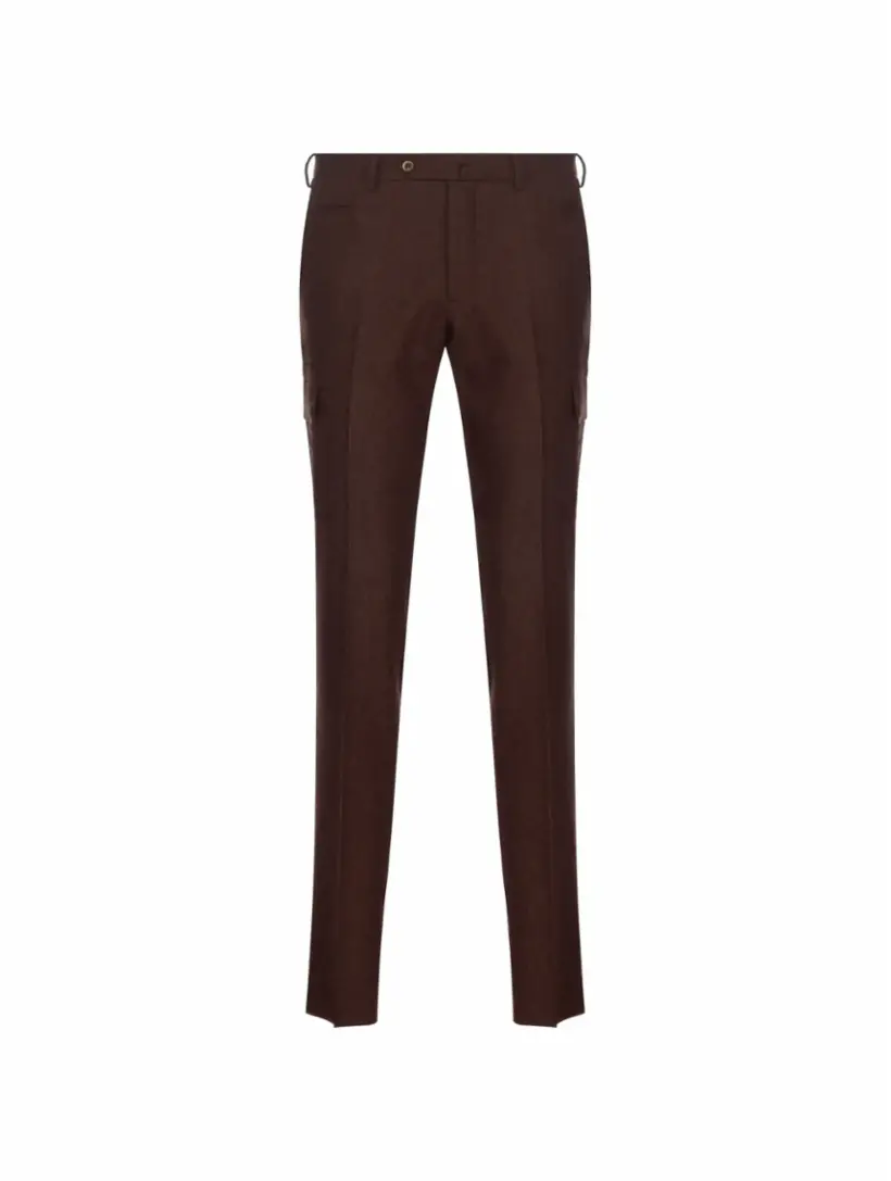 

Шерстяные брюки карго Pantaloni Torino, коричневый
