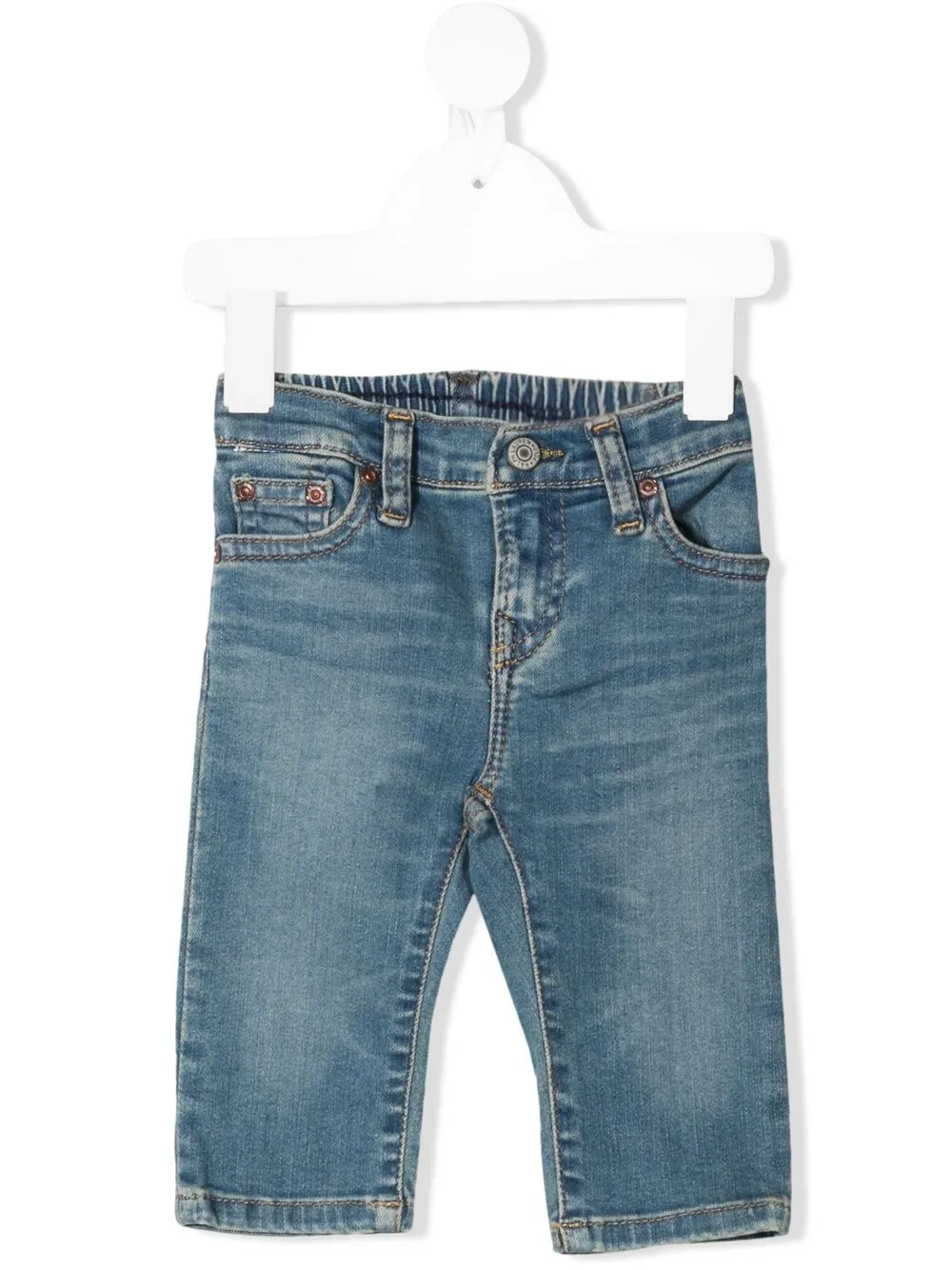 

Джинсы с эффектом потертости POLO RALPH LAUREN KIDS, синий