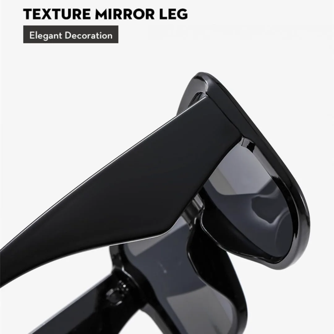 

Солнцезащитные очки для мужчин и женщин - защита UV400 - яркие градиентные линзы в крупной оправе для занятий спортом на открытом воздухе и вождения DSVIGF, Tea