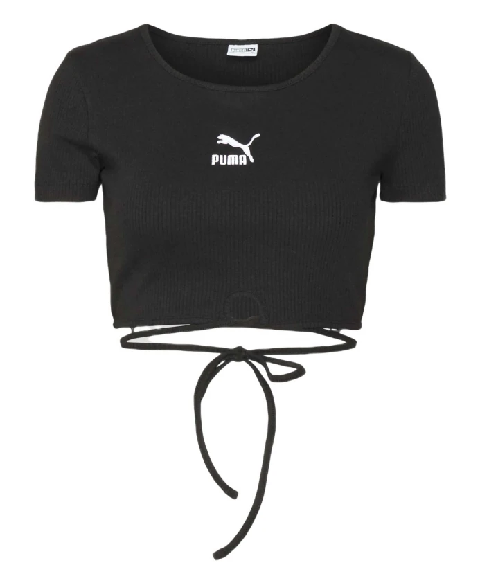 

Классическая футболка в рубчик Puma, черный