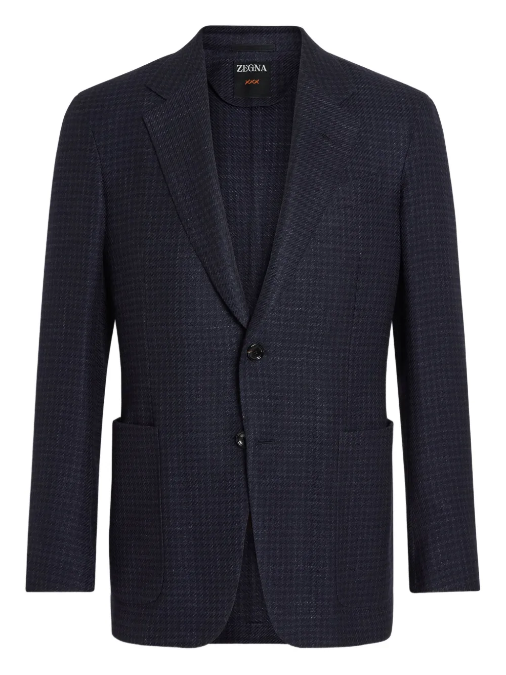 

Пиджак в клетку Zegna, синий