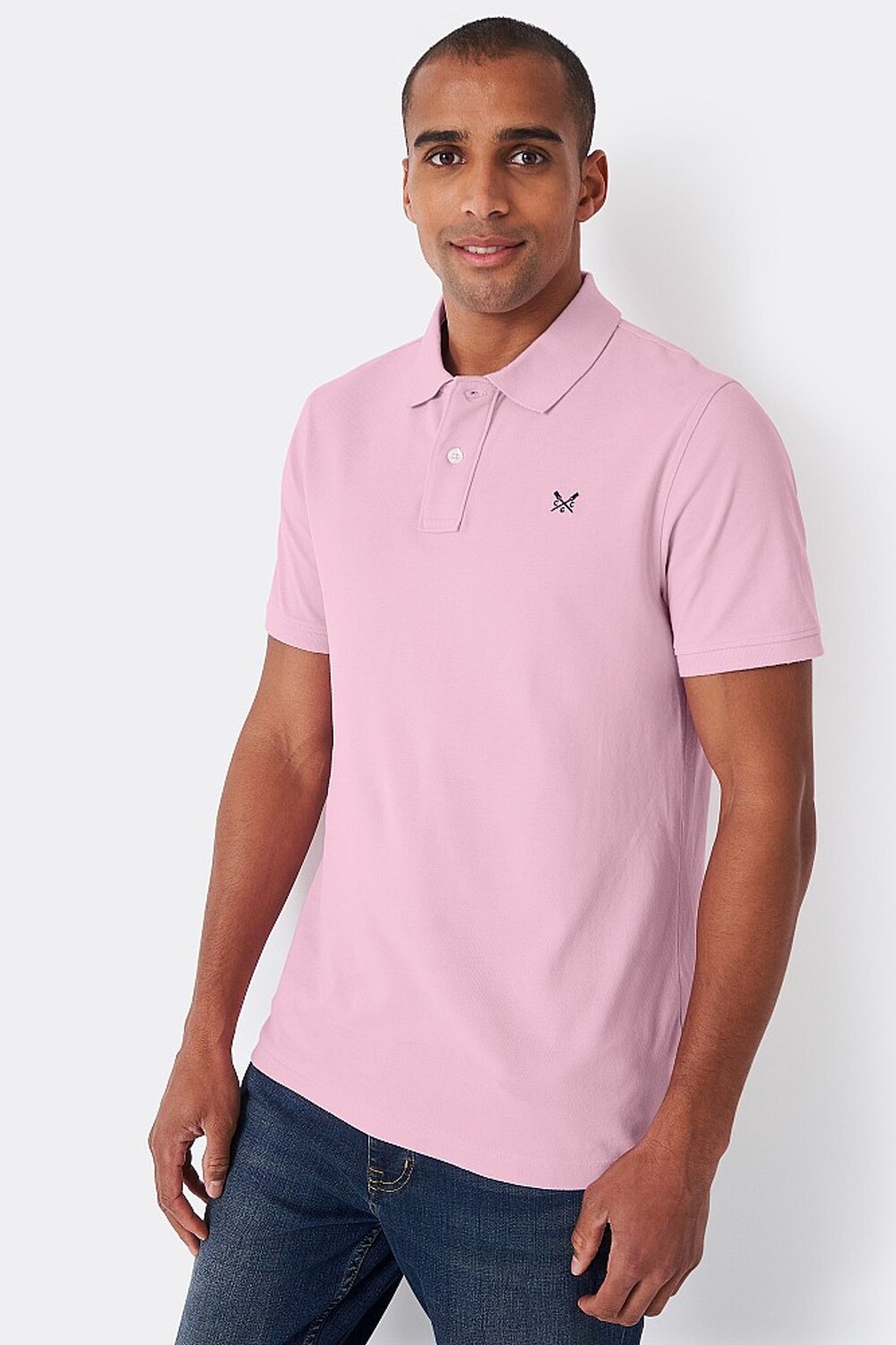 

Классическая рубашка-поло из пике Crew Clothing Crew Clothing Company, розовый