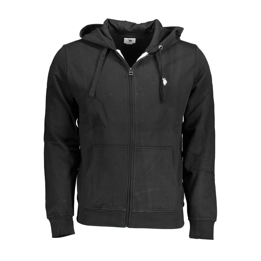 Черный хлопковый мужской свитер U.S. Polo Assn.