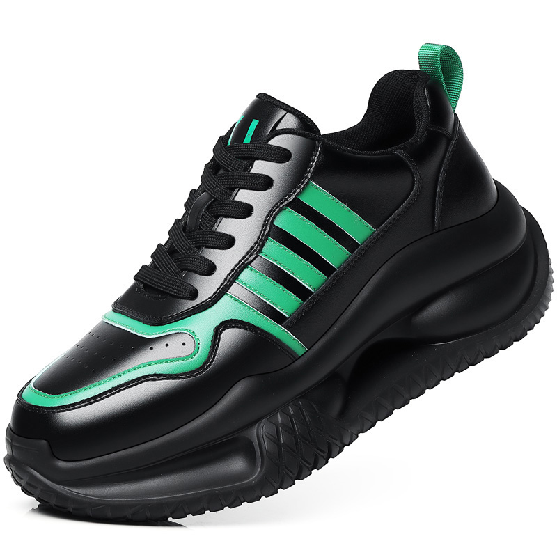 

KJ Мужские повседневные туфли низкие зеленые черные, цвет Black