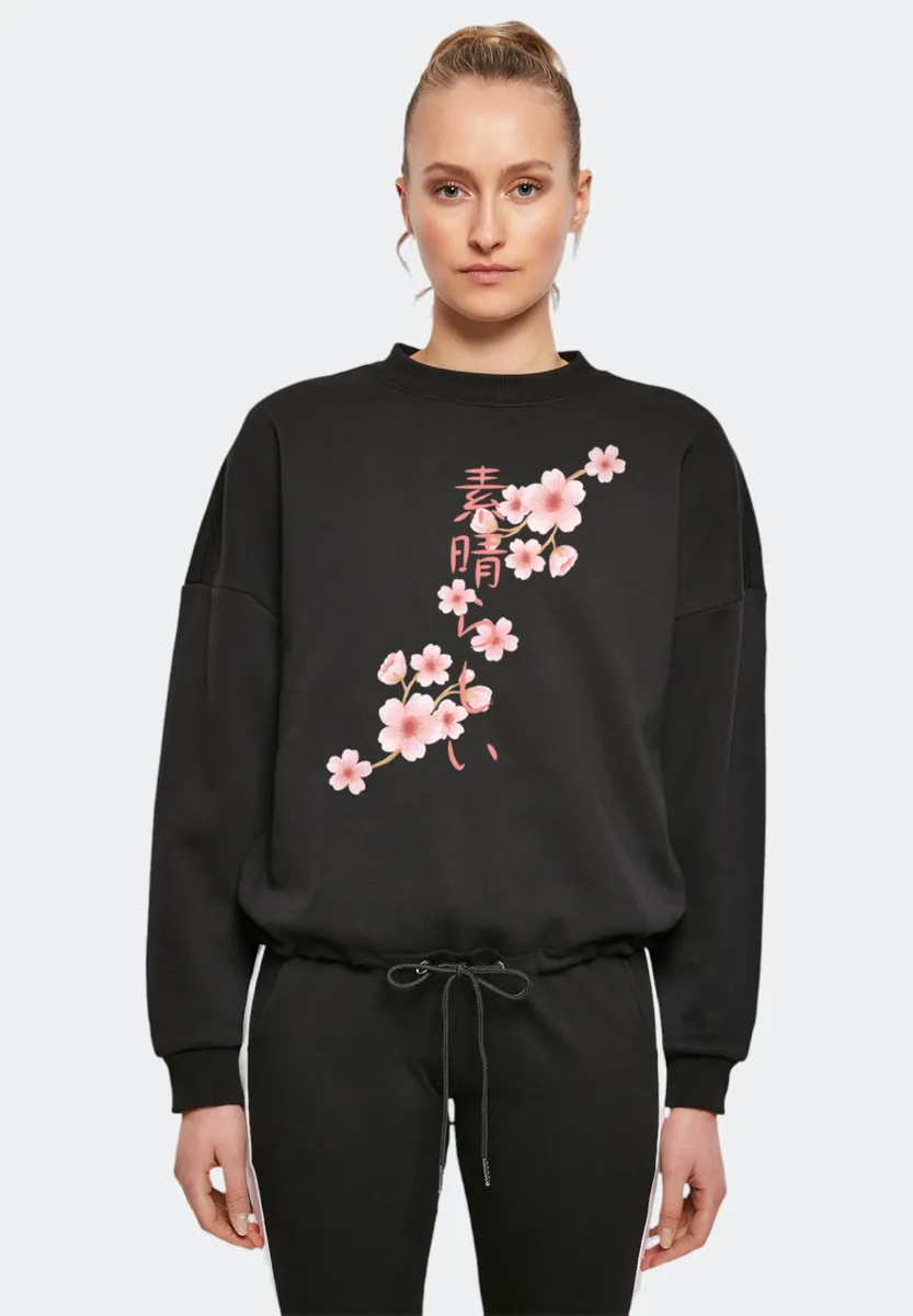 

Толстовка F4NT4STIC "Cherry Blossom Asia", принт, черный