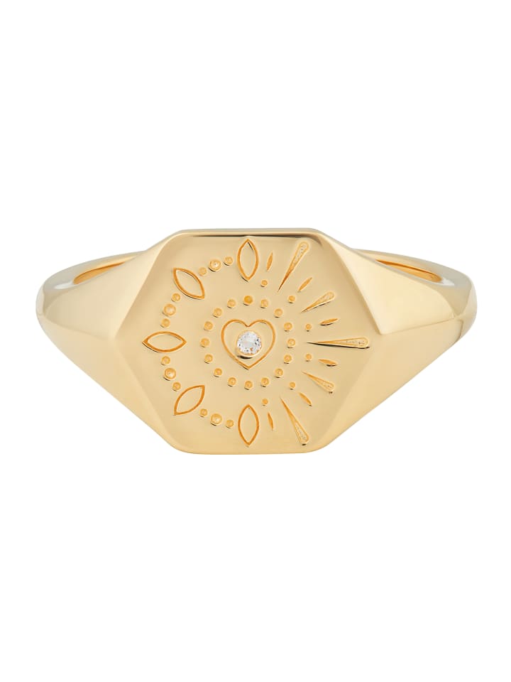 

Caï Кольцо 925/- Sterling Silber in gelb