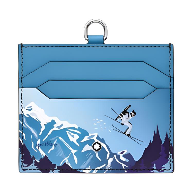 

MONTBLANC Кожаный бумажник для мужчин синий