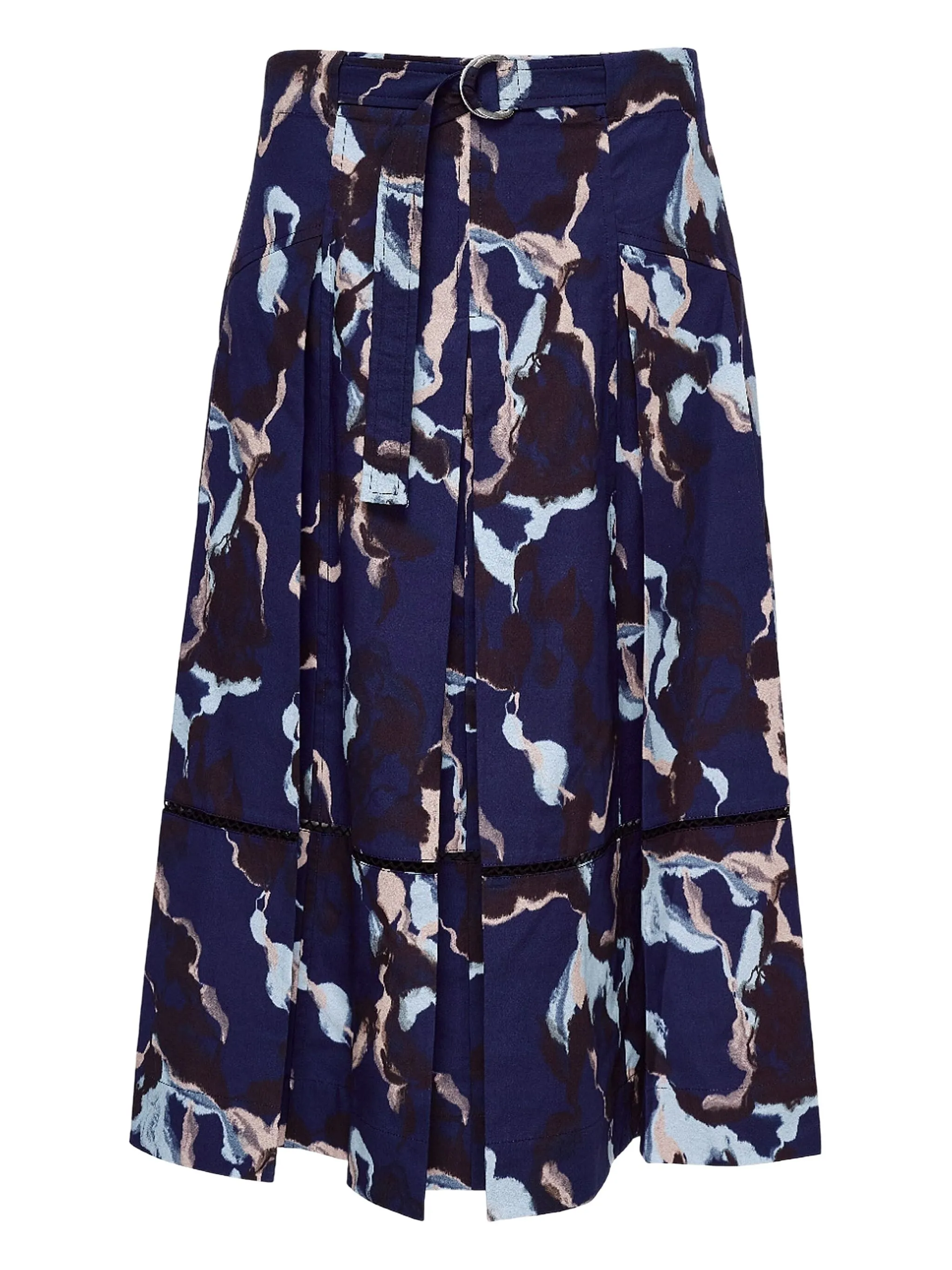 

Юбка с поясом 3.1 Phillip Lim, темно-синий