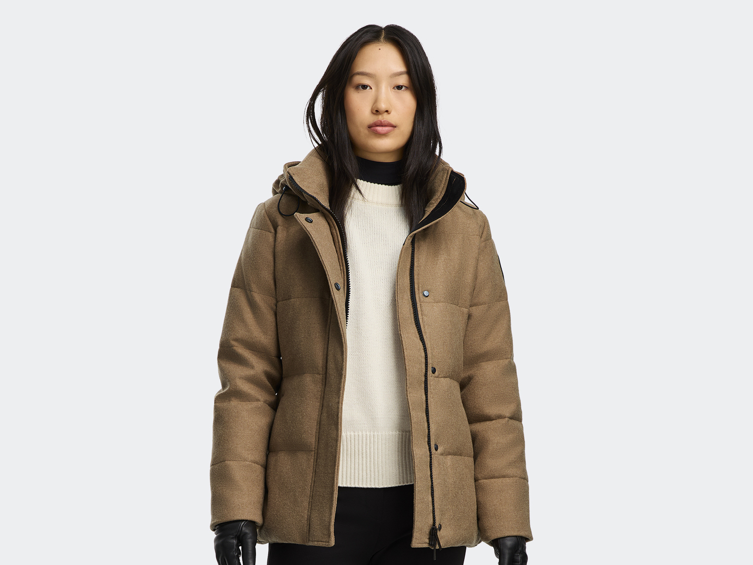 

Парка Canada Goose Chelsea AlluraLuxe Wool, Camel Melange