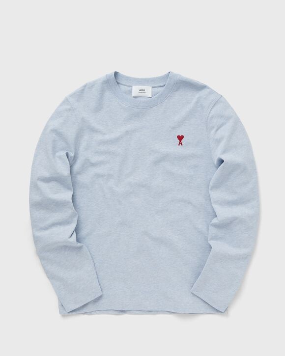 

Футболка Ami Paris Long Sleeves Adc Tee, цвет bleu cachemire chine