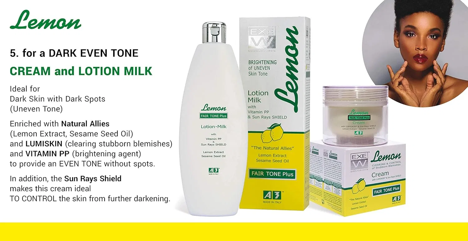 Молочко для тела A3 Lemon Milk Fair Tone Plus с защитой от солнца A3 — фото 4