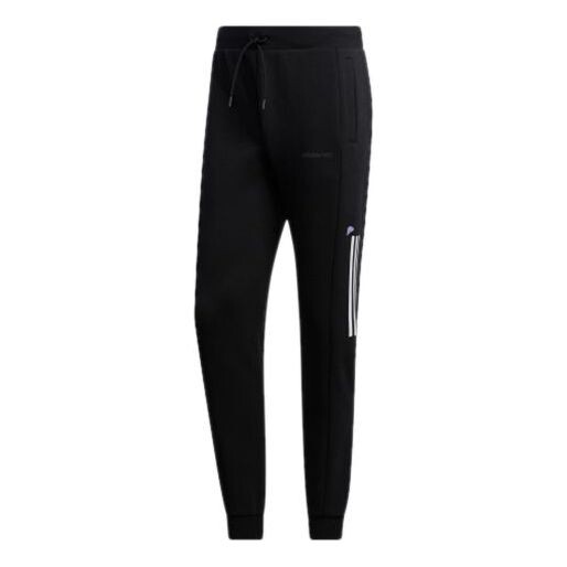 

Спортивные штаны adidas neo x Yellow Crossover Stripe Casual Sports Pants Black, черный