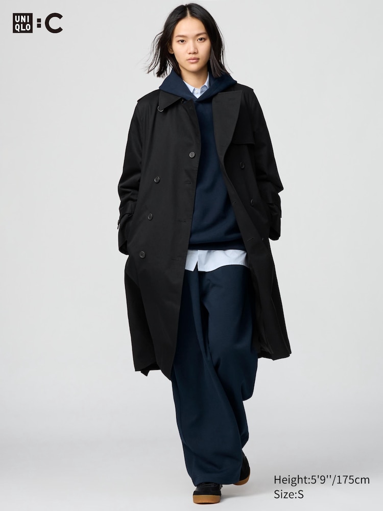 

Пальто-Тренч Uniqlo, цвет 09 черный