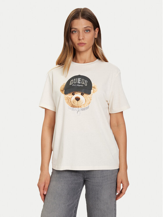 

Футболка relaxed fit V5BI09 I3Z14 Guess, экрю