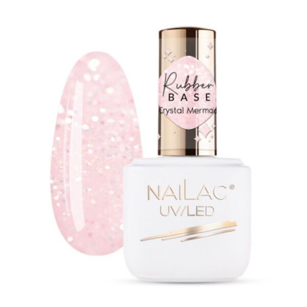

Резиновая основа Crystal Mermaid, 7 мл Nailac, цвет crystal mermaid
