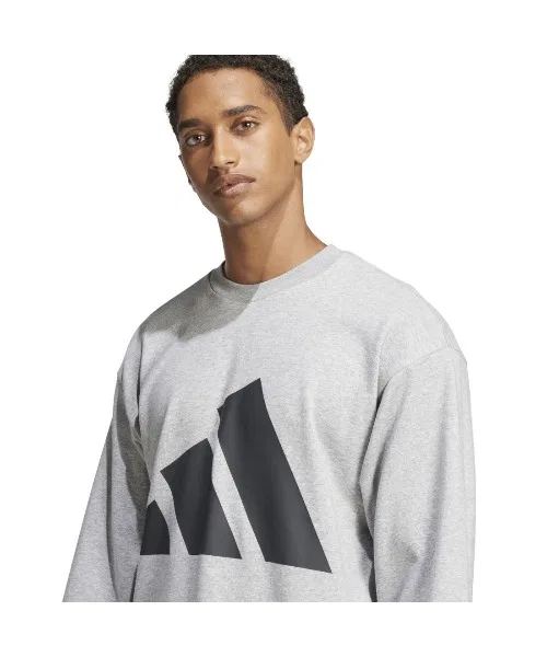 Свитшот с большим логотипом adidas Essential, серый — фото 4