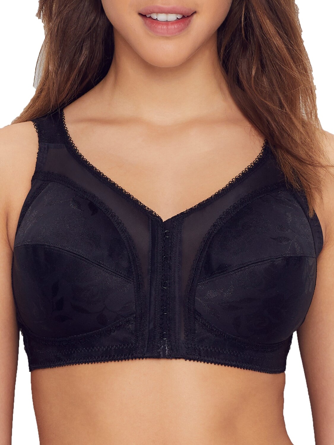 

Женский бюстгальтер без косточек Playtex с застежкой спереди на 18 часов, черный