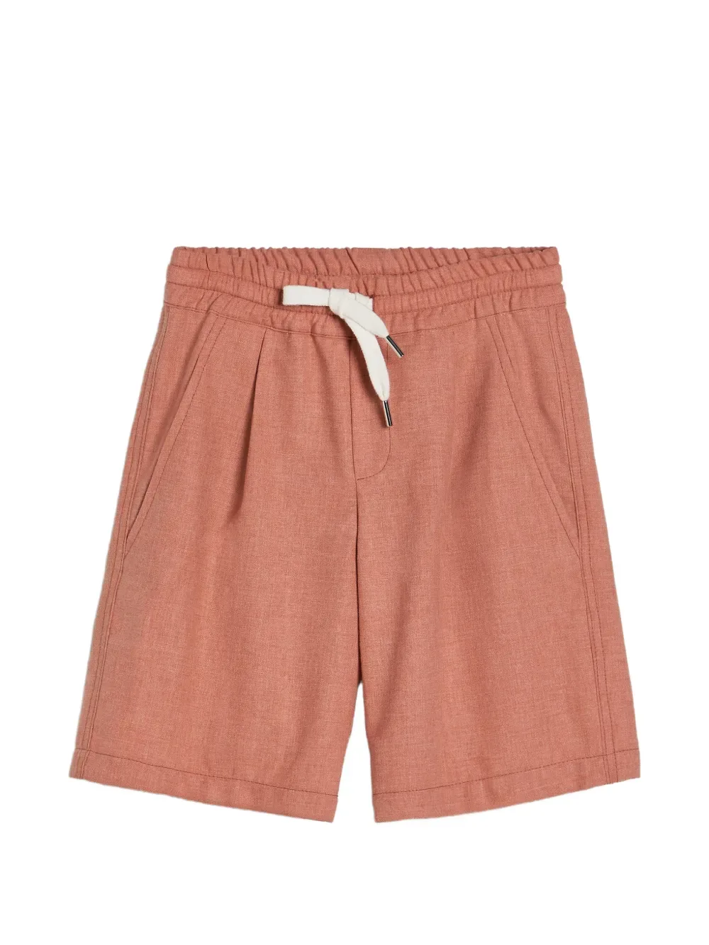 Шорты-бермуды с кулиской Brunello Cucinelli Kids, оранжевый
