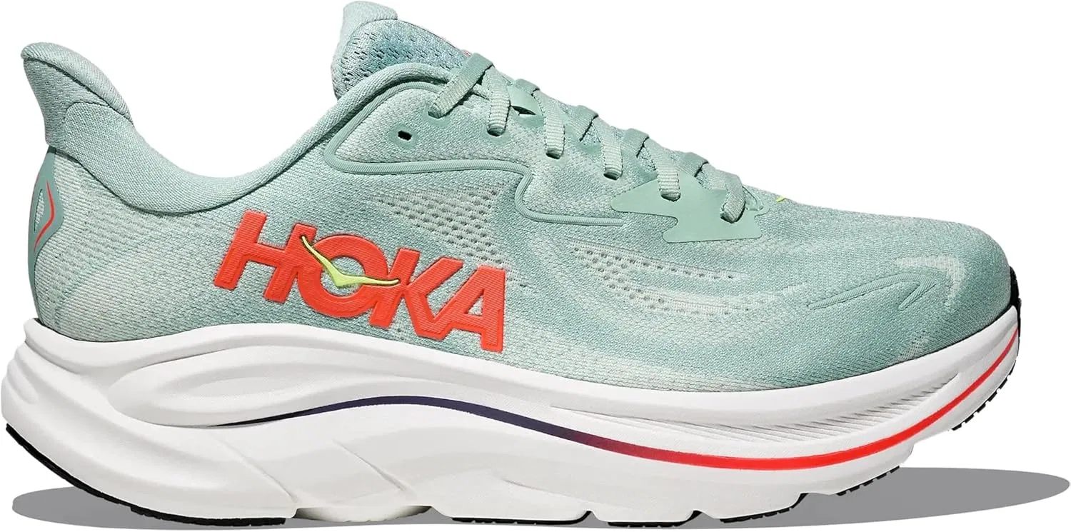 Мужские беговые кроссовки HOKA Bondi 9 Wide, Sage Neon Flame — фото 3