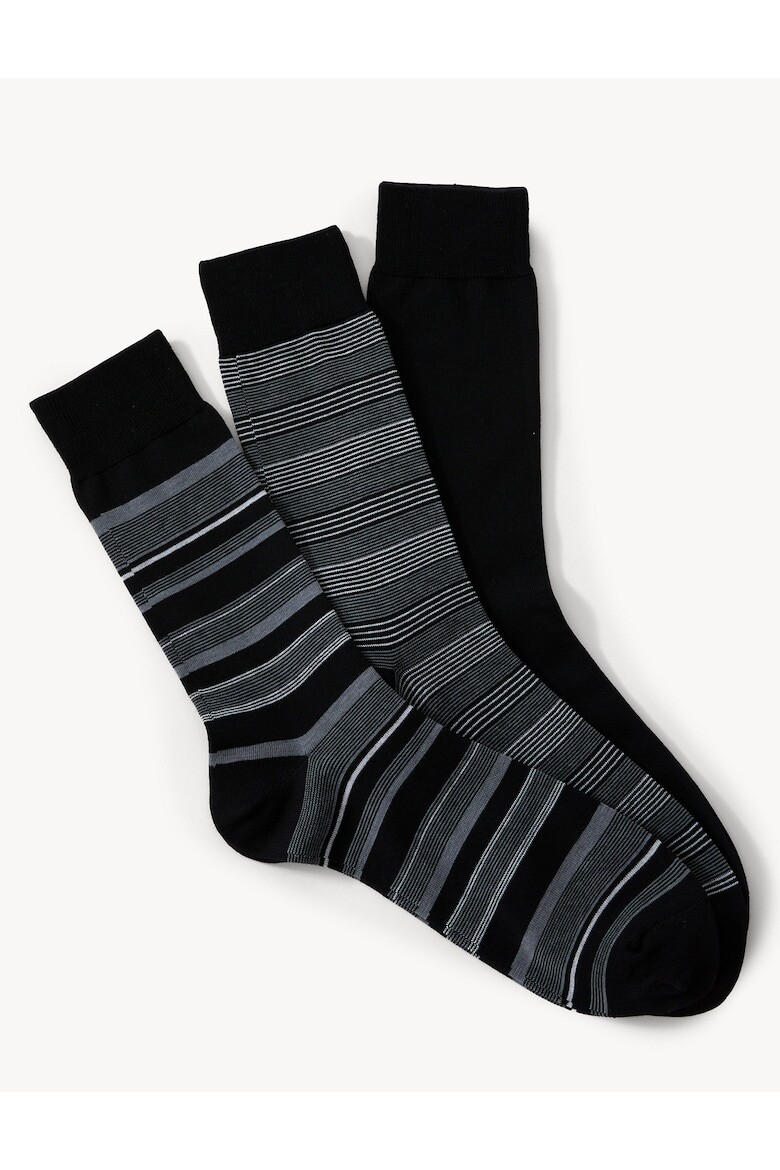 

Носки из модала, 3 пары Marks & Spencer, черный