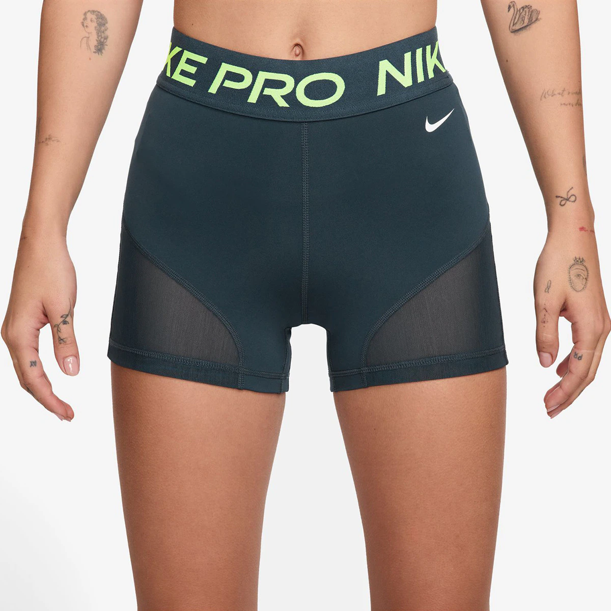

Короткие женские леггинсы Nike Pro 3", темно-синий