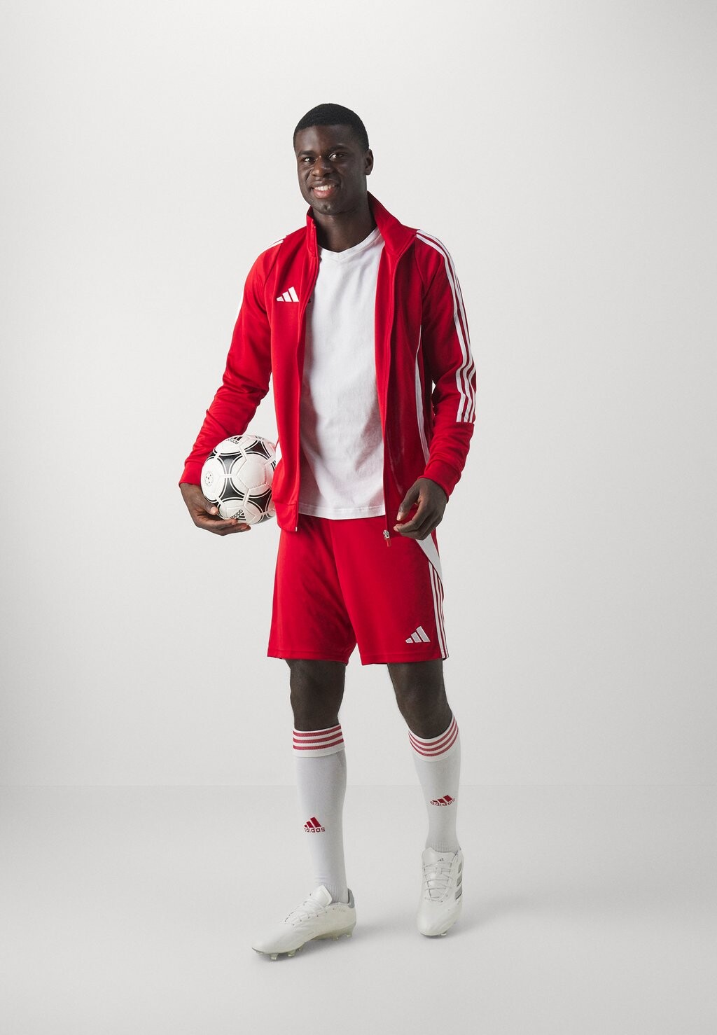 Куртка тренировочная TIRO24 JACKET adidas Performance, цвет team power red 2/white — фото 2