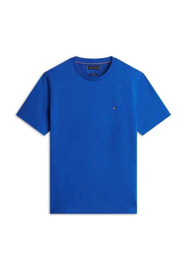 Футболка с круглым вырезом и вышивкой флага, базовая футболка Tommy Hilfiger, Regal Blue — фото 4