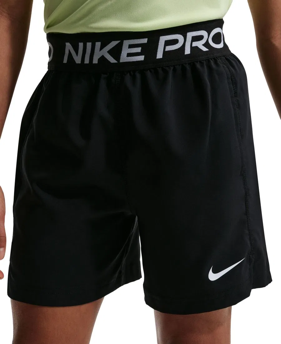 Тренировочные шорты Pro Dri-FIT для мальчиков 8-20 лет Nike, черный/белый — фото 3