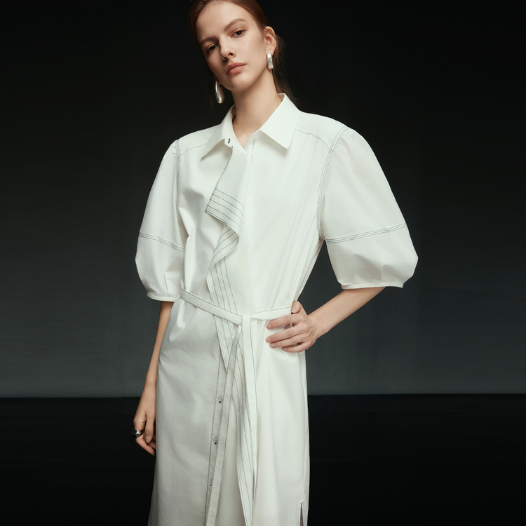 

Женское платье с коротким рукавом ELLE, белый