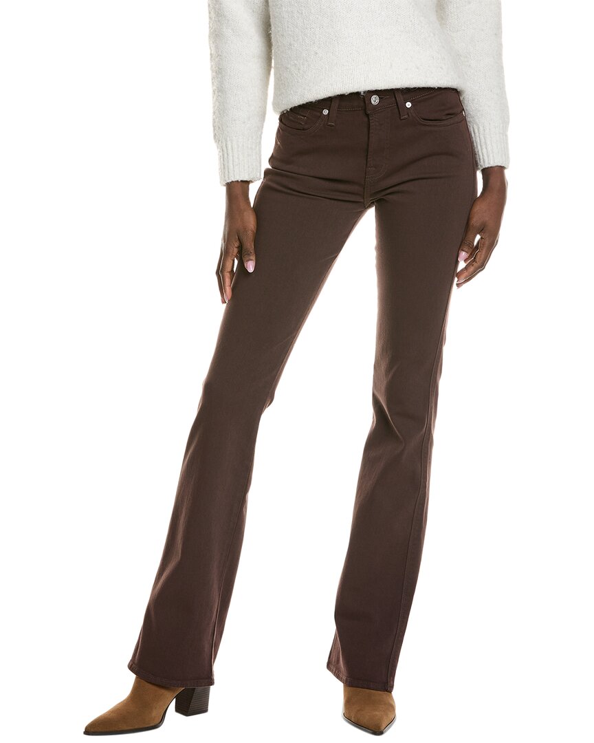 

7 For All Mankind Kimmie Hot Fudge облегающие джинсы Bootcut, коричневый