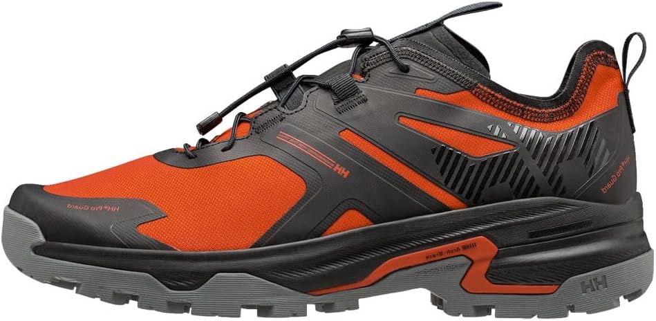 Мужские походные ботинки Helly-Hansen Ridgeflyer QL - прочная и дышащая обувь для активного отдыха, черный/оранжевый — фото 4