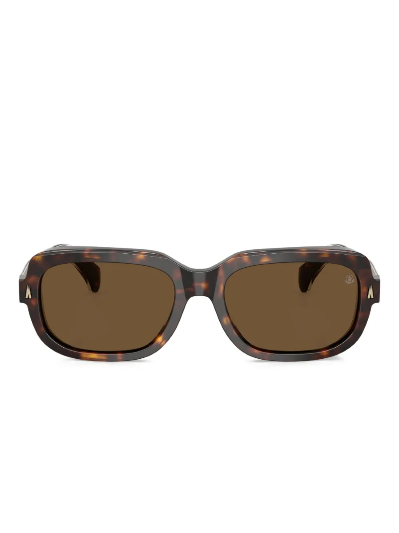 

Moncler Eyewear logo-print солнцезащитные очки, коричневый