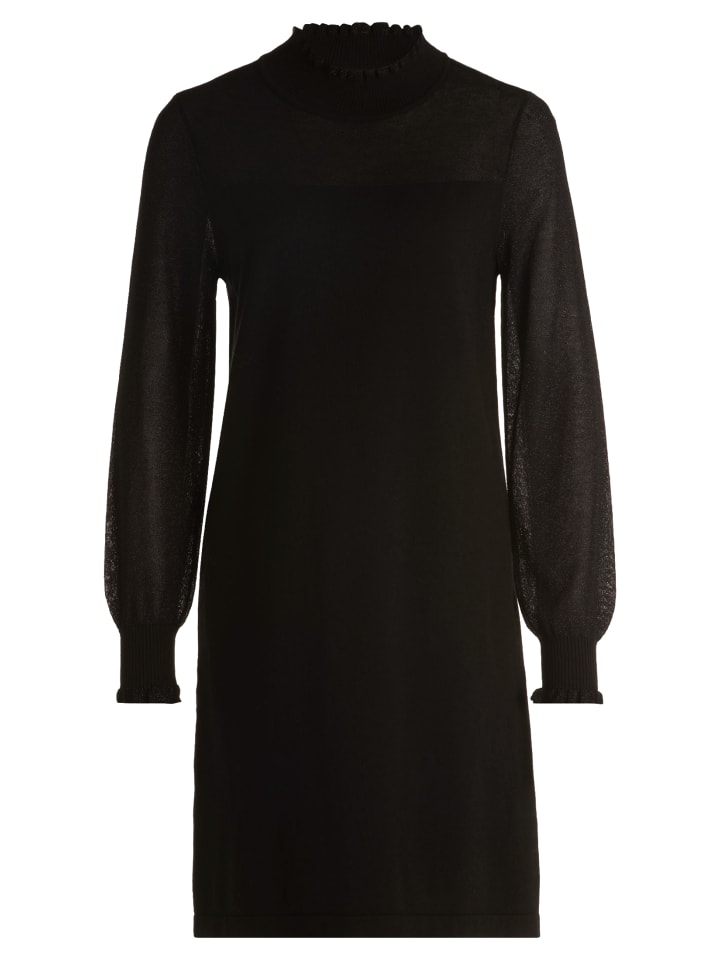 

BETTY & CO Черное вязаное платье с люрексовой нитью