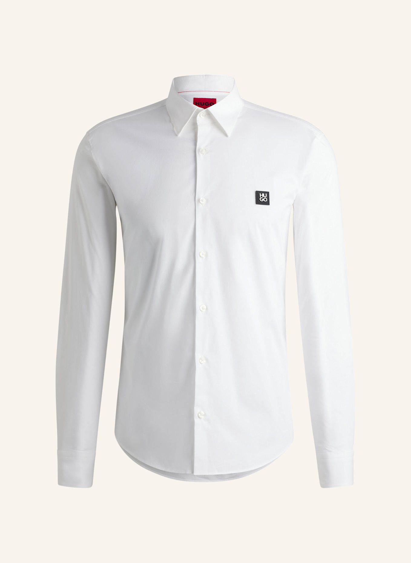 

Рубашка деловая ermo slim fit Hugo, белый