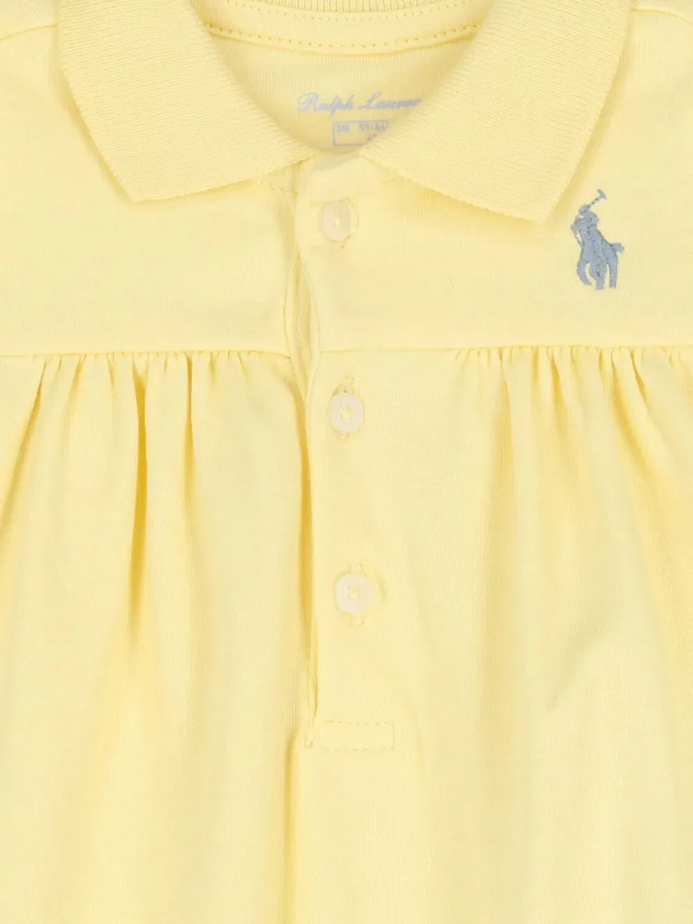 Короткие шорты с воротником-поло Polo Ralph Lauren Kids, желтый — фото 3
