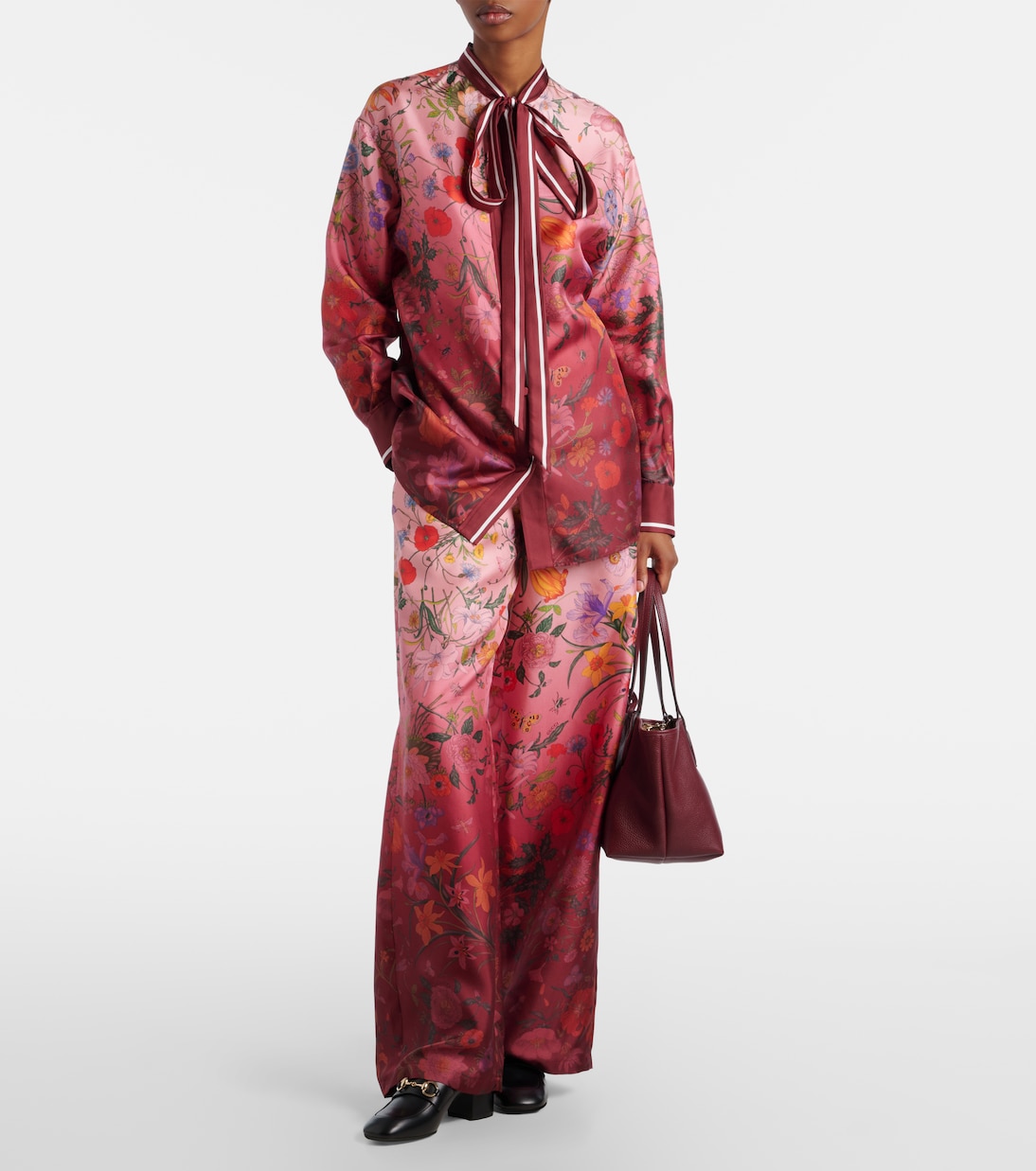 Женские лоферы с подковой из кожи Gucci, черный — фото 3