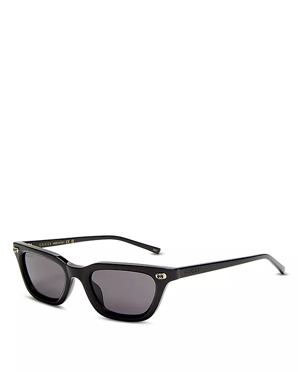 

Прямоугольные солнцезащитные очки, 50 мм Gucci, черный