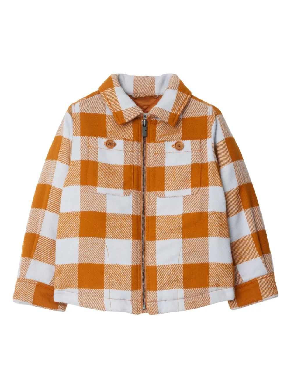

Куртка в клетку BURBERRY KIDS, оранжевый
